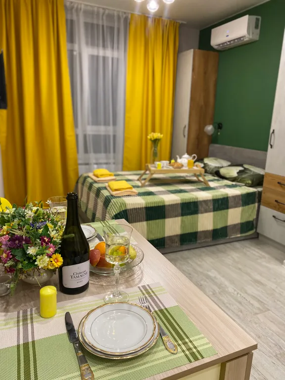 Уютная квартира в центре города Romantic house green