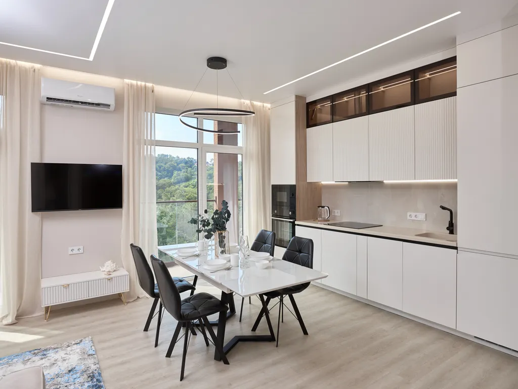 Дизайнерская евро-трехкомнатная квартира с потрясающими видами