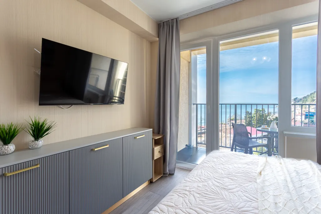 Уютная студия с видом на море Каравелла 221