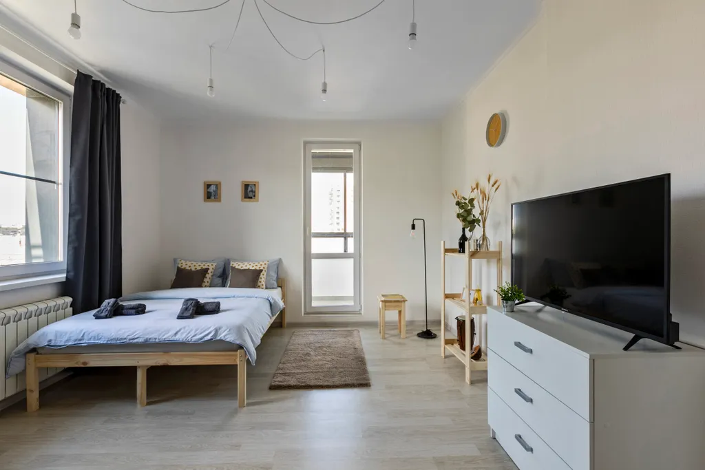 Квартира Квартира Great view 2-rooms Apartment 2 Min Walk to Raykin Plaza — Москва