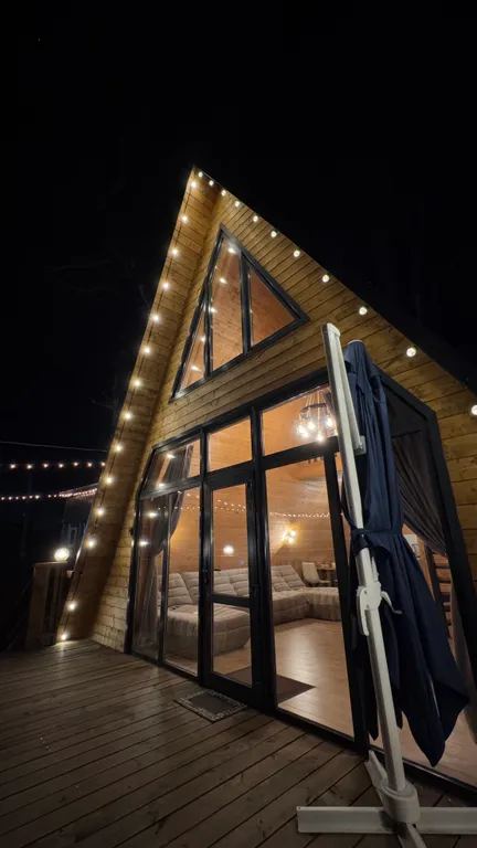 Коттедж Уютный домик A-Frame с видом на горы — Архыз