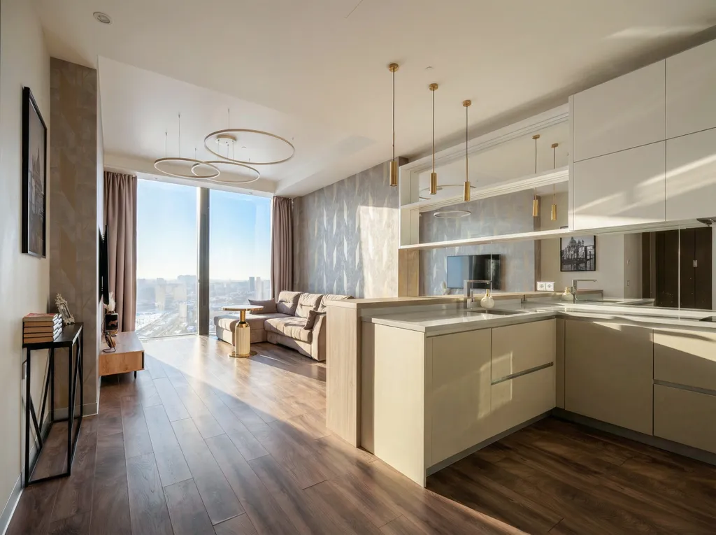 Neva Navi 36 этаж 65 м2. Панорамный вид. Шикарные закаты.