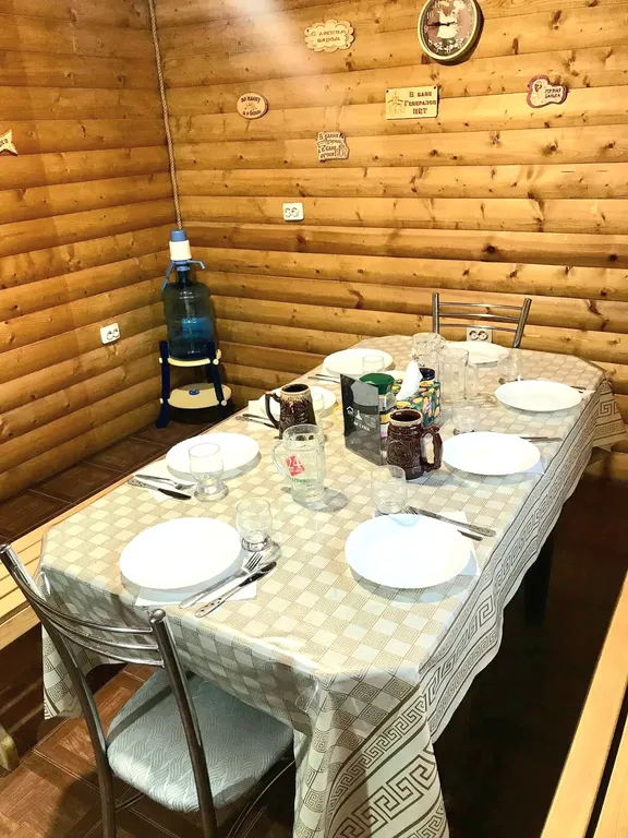 Коттедж с баней на дровах