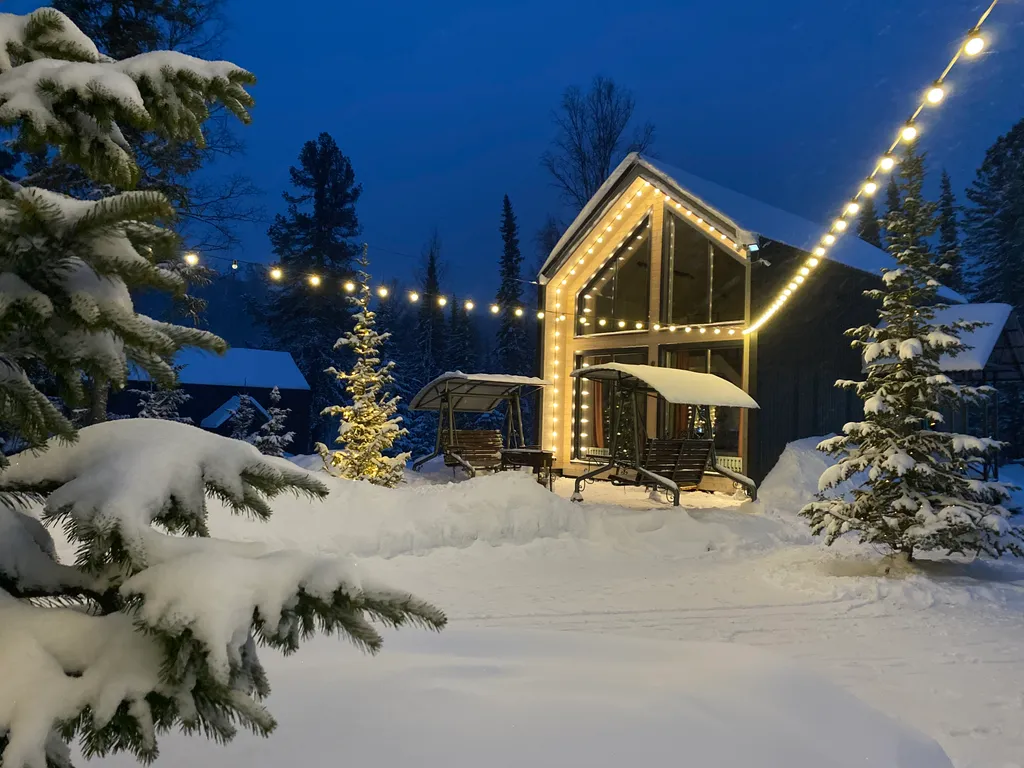 Уютный барнхаус с баней и чаном на территории