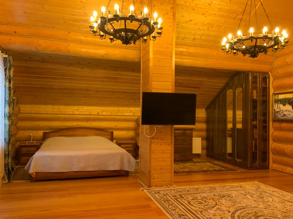 Дом-баня в деревенском стиле