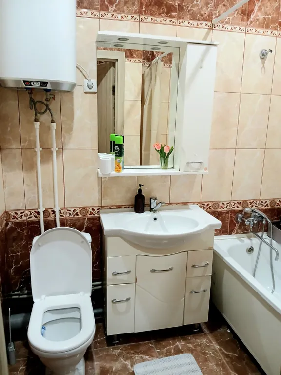 Квартира с видом на город, в центре левого берега