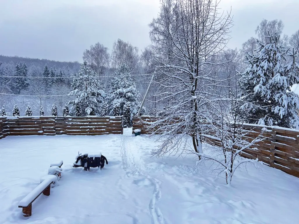 А-фрейм уютный домик у леса  с чаном