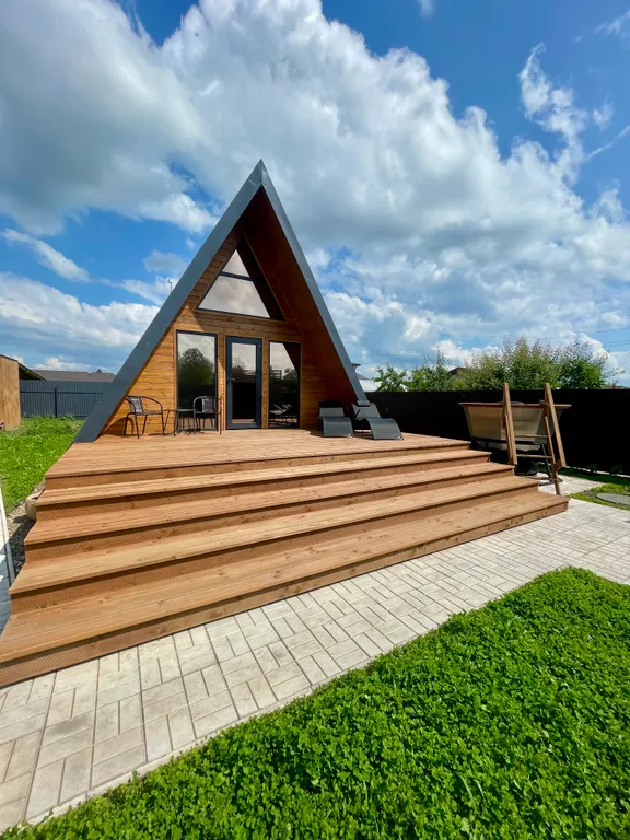 A-frame на берегу Волги