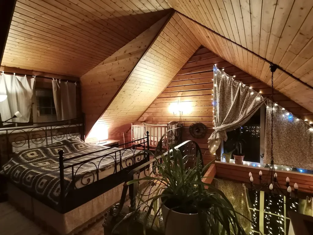 Домик-баня с камином