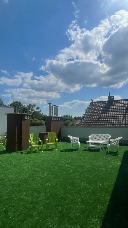 Апартаменты с баней, камином, мангальной зоной и террасой на крыше