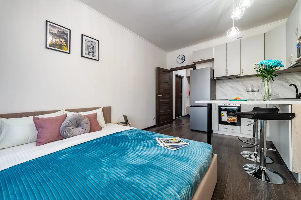 Квартира 2-местная студия, ApartMe Светлановский — аренда посуточно в Санкт-Петербург