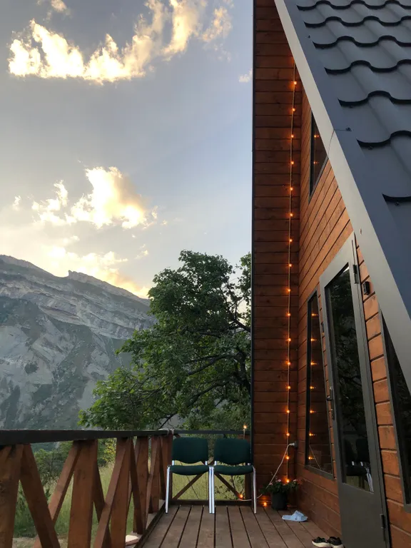 A-frame дом в уютном и тихом уголке