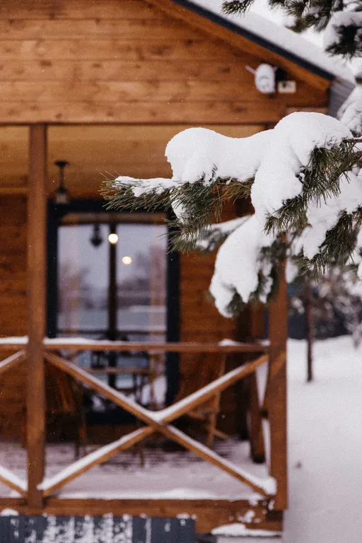 Большой дом с душой у соснового леса