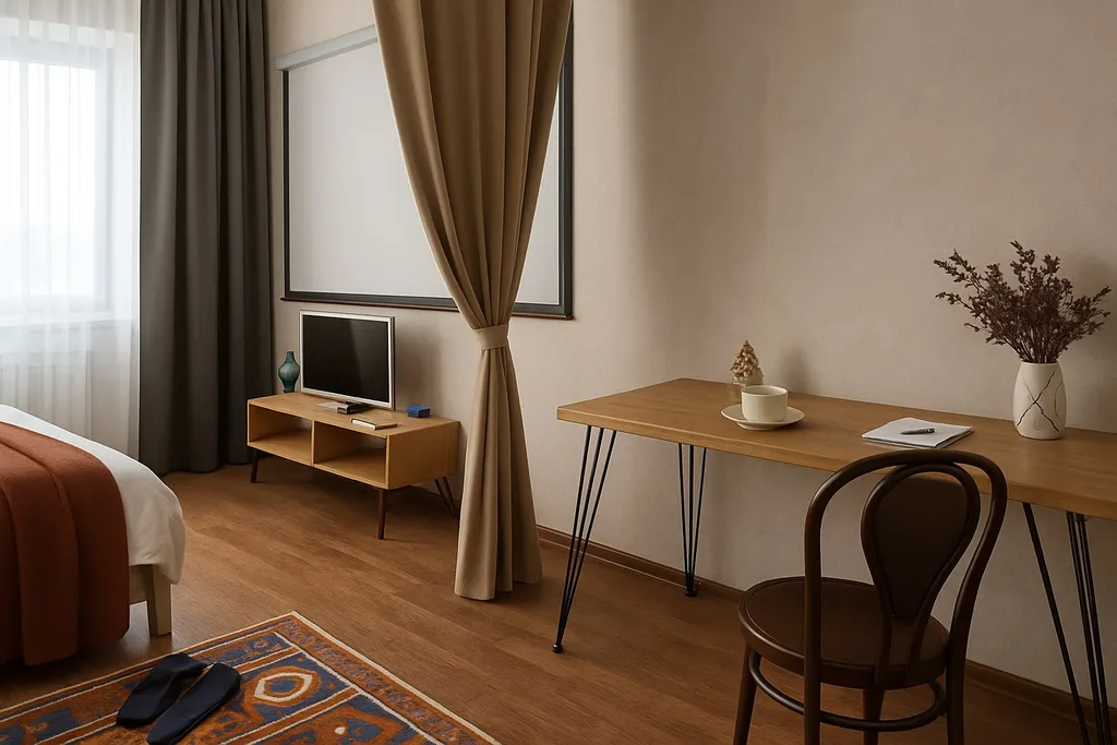 Красивые апартаменты с проектором и рабочим местом