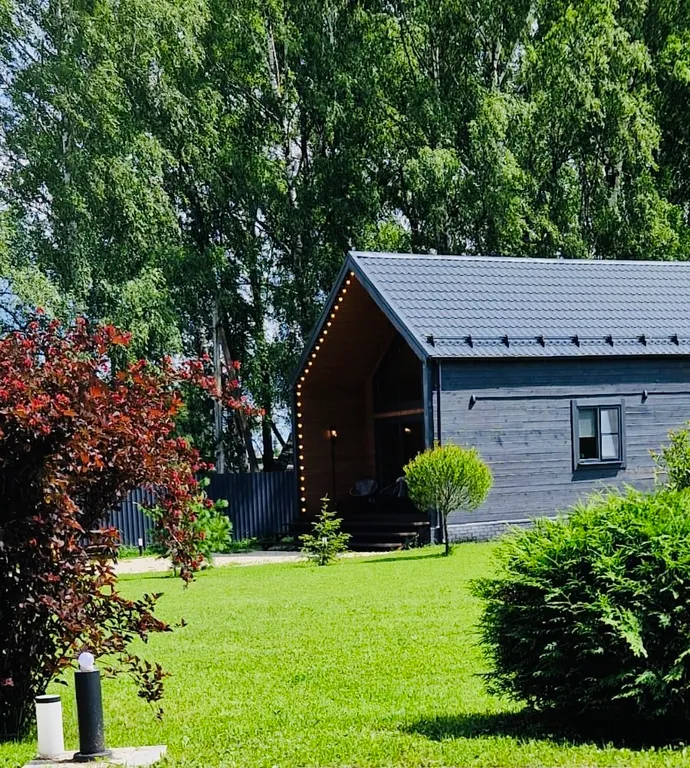 Дом у леса с банным чаном и панорамными окнами