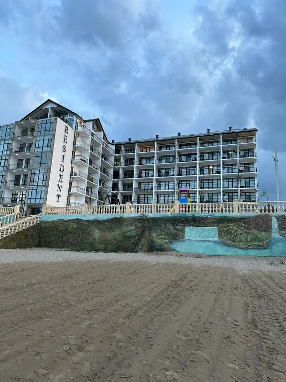 Уютная квартира-студия на первой береговой линии, прекрасный вид