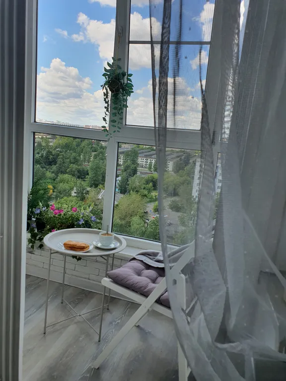 Уютная квартира с красивым видом на закат