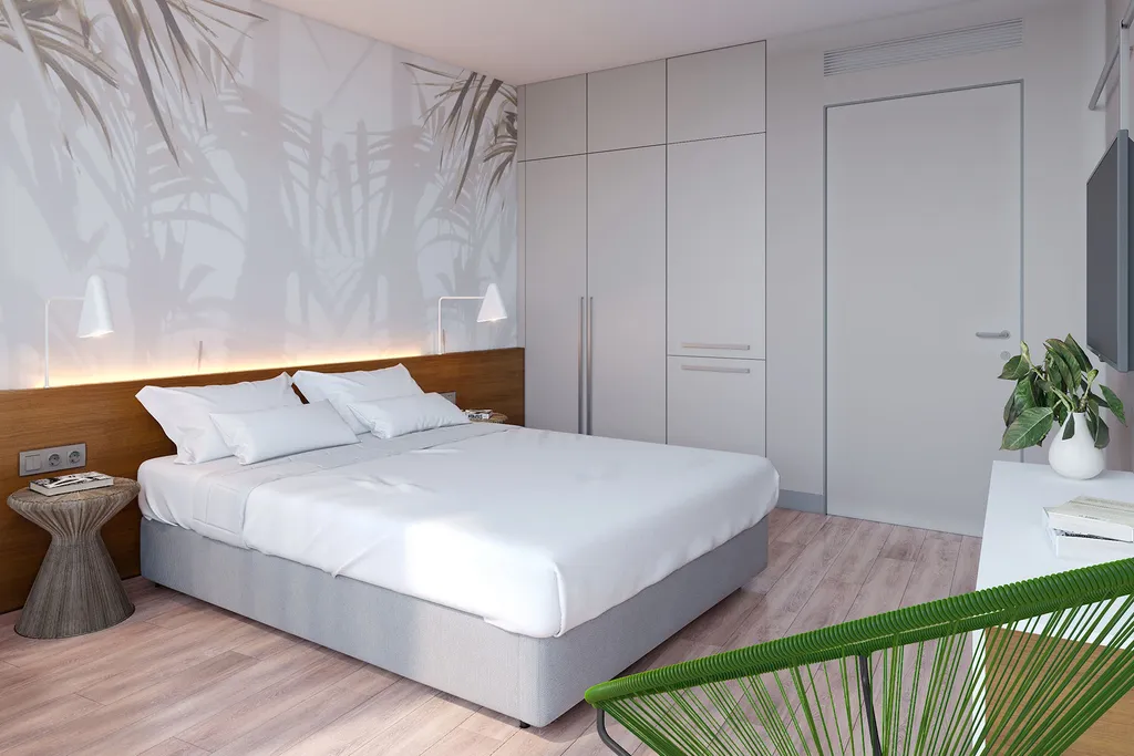 Апартаменты с отдельной спальней в закрытом апарт-отеле 4 *