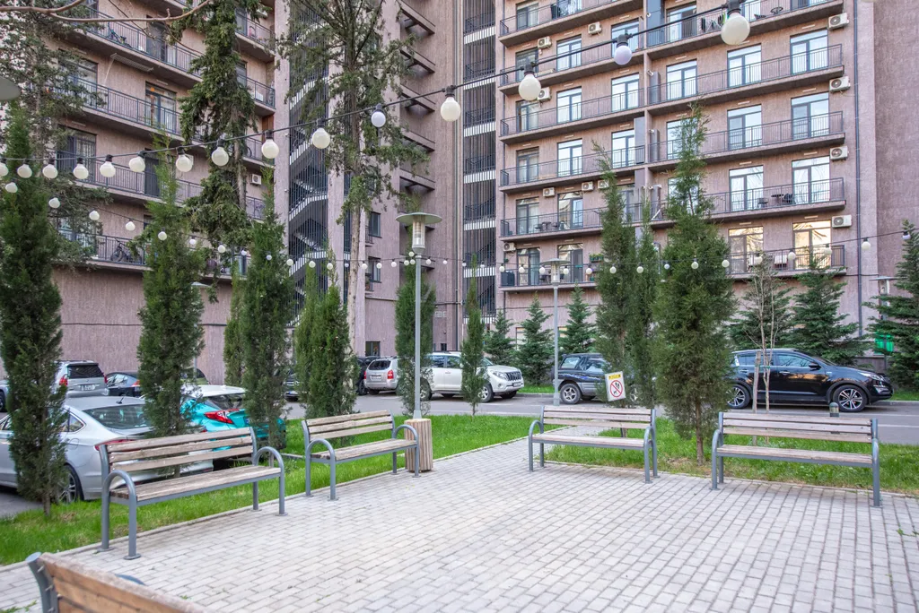 Светлая квартира с прекрасном видом на город и парк