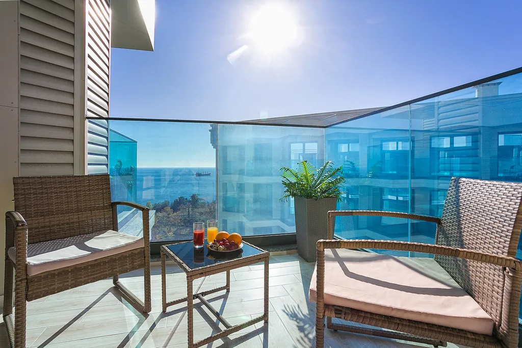 Квартира Симфония с двумя балконами и видом на море