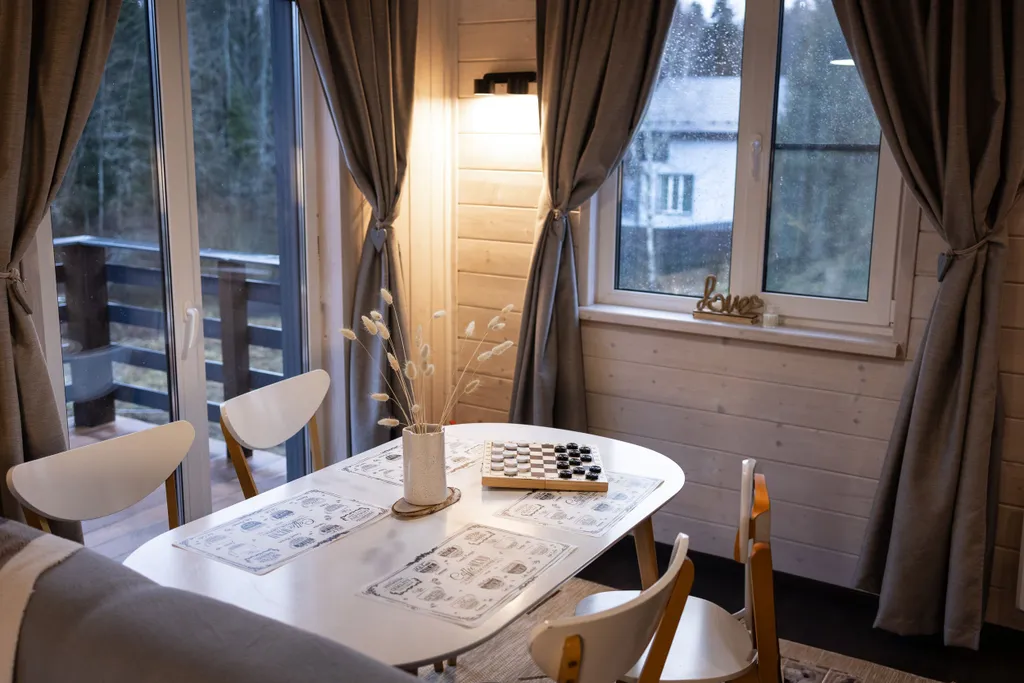 Ольшаны_Парк Дом Шале у леса с баней и горячей купелью