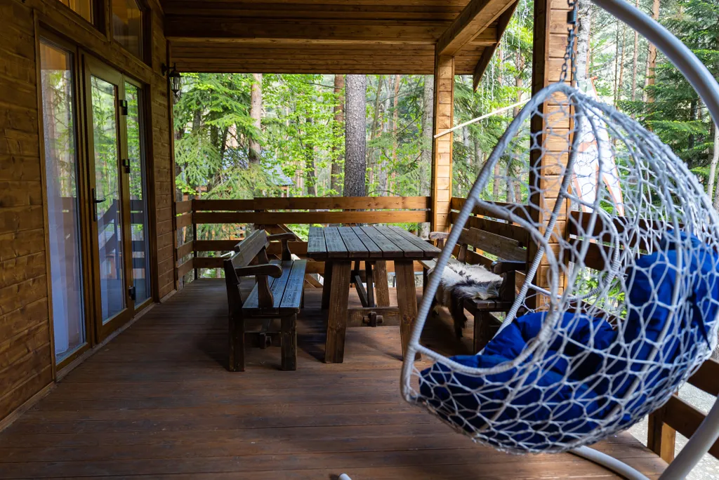 Шале в лесу с видом на горы (до 6-ти человек)