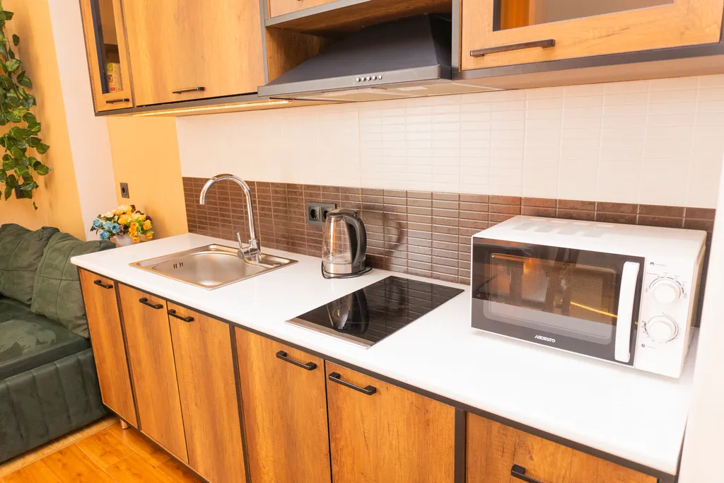 Уютная квартира с большим балконом и видом на город