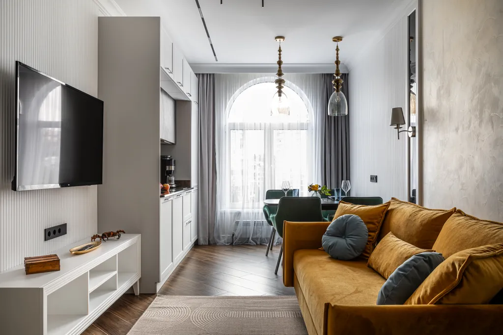 Дизайнерская новая квартира с шикарным видом на Дендропарк