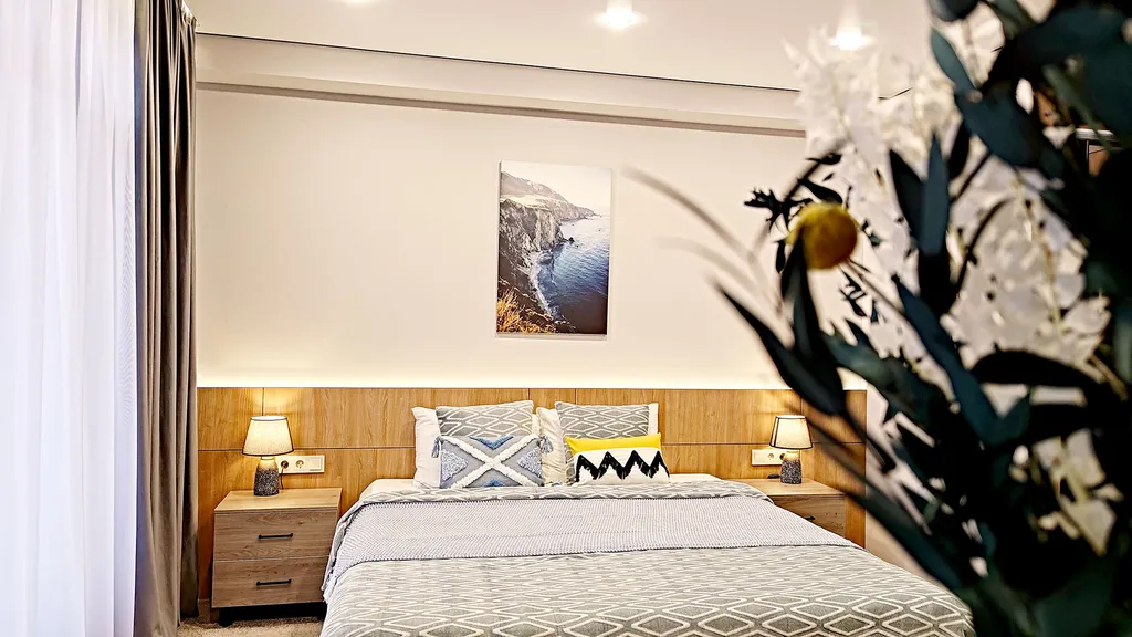 Студия с видом на горы + балкон/бассейн/сауна