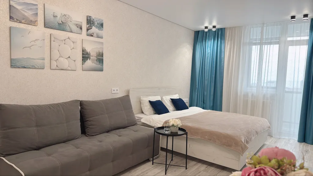 Квартира Квартира Уютая с видом на море, с балконом, бассейном на территории ЖК — Адлер