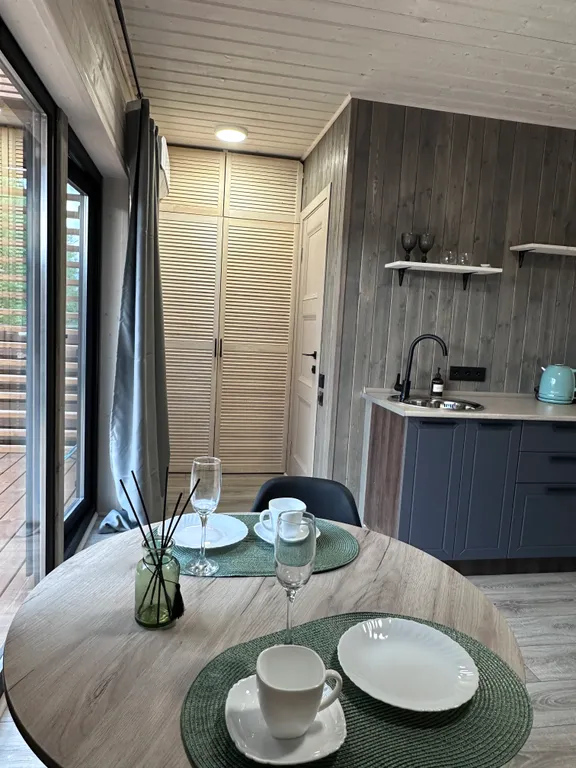 Мини-дом с баней и чаном