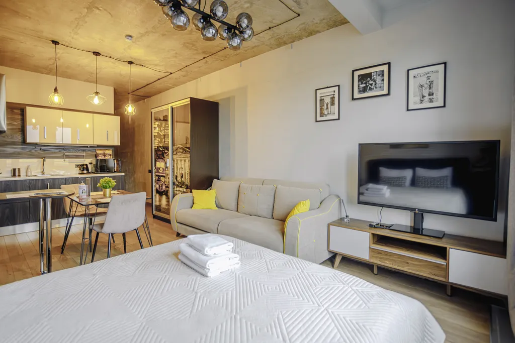 Квартира Квартира London Loft просторная студия в ЖК Савеловский Сити — Москва
