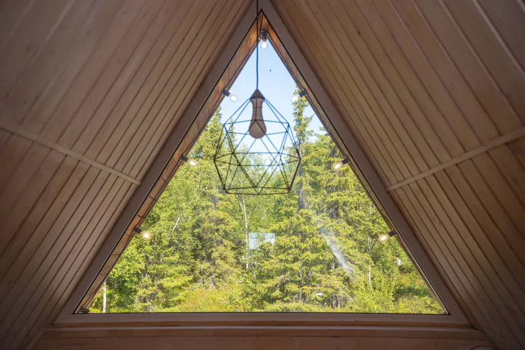 Сказочный дом для отдыха с панорамной банькой на дровах Hygge House