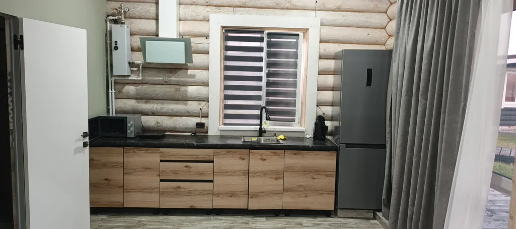 Срубовой дом с прекрасным пейзажем на волгу