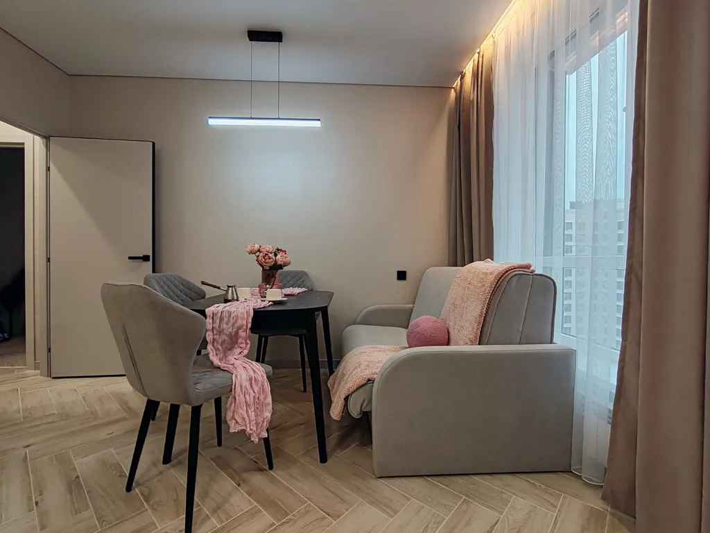 Атмосферная однокомнатная квартира Фламинго