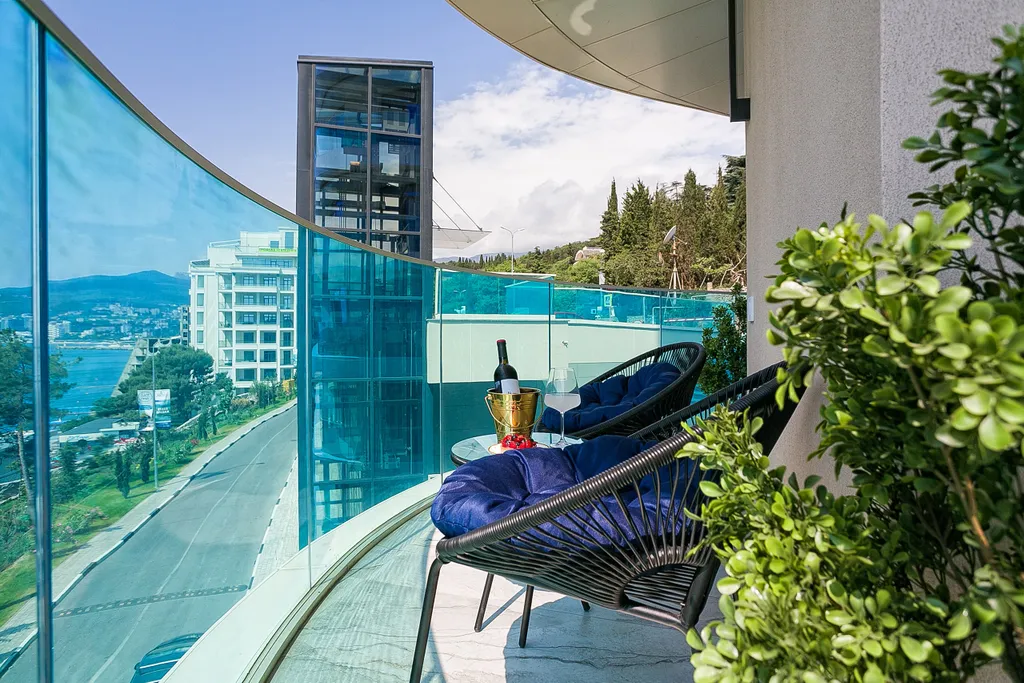 Уютная квартира Аквамарин с видом на море