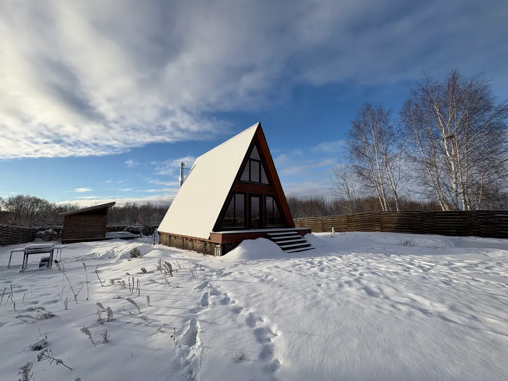 A-frame на берегу Волги