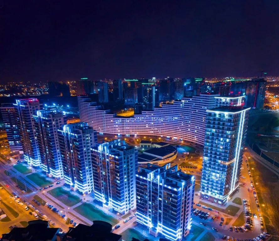 Квартира Квартира Стильная уютная студия On The Wave в ЖК Minsk World — Минск