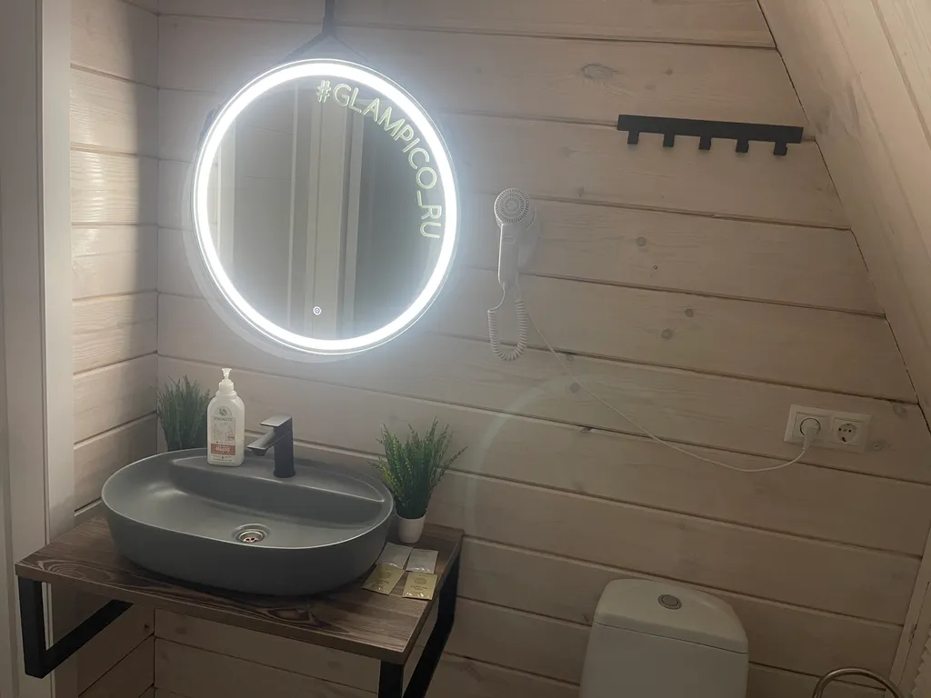 Коттедж Коттедж А-фрейм Ежевичный с сибирским банным чаном и баней на дровах — Каблуково