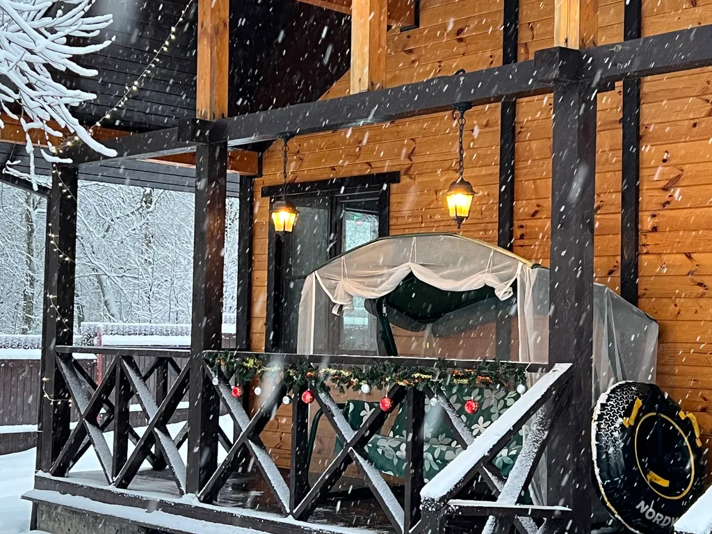 Коттедж Дом с камином, баней-сауной на дровах и купелью — Светлое