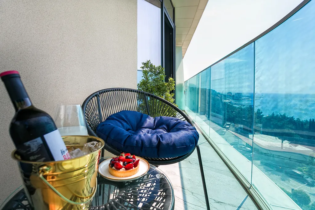 Уютная квартира Аквамарин с видом на море