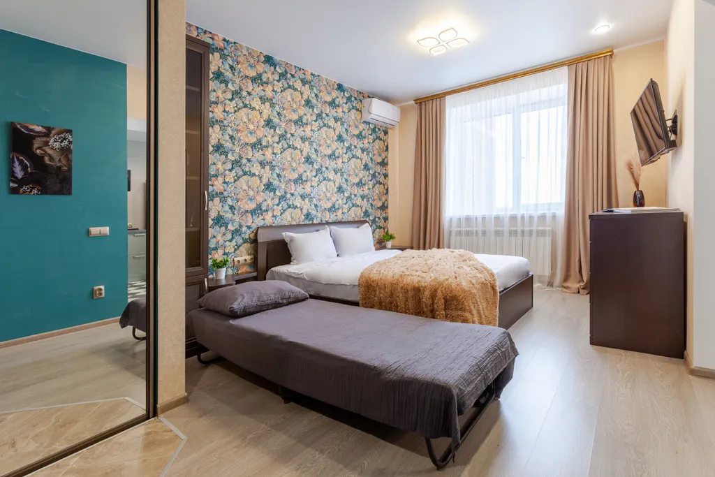 Однокомнатная квартира с видом на Волгу