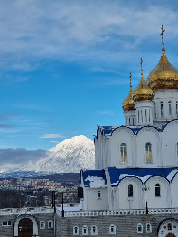 Уютная квартира в центре с видом на Храм и вулканы