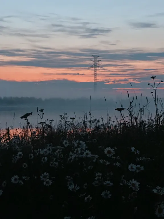 Двухэтажный дом на берегу реки Волга