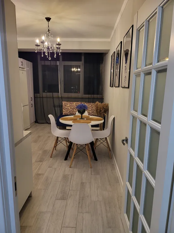 Уютная квартира в центре с видом на ночной город