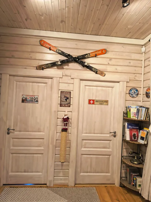 Русская усадьба с баней со швейцарским флёром