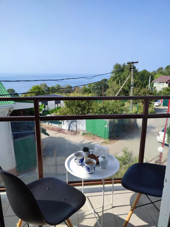 Новая студия с видом на море в Хосте