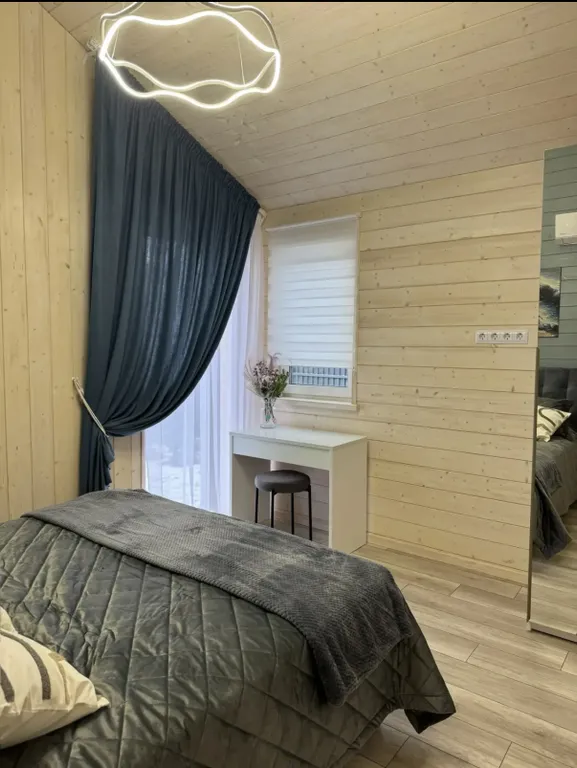 Дом в скандинавском стиле с баней и спа купелью в Подмосковье