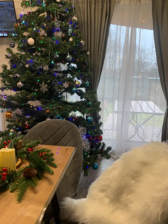 Семейная дача с сауной и камином