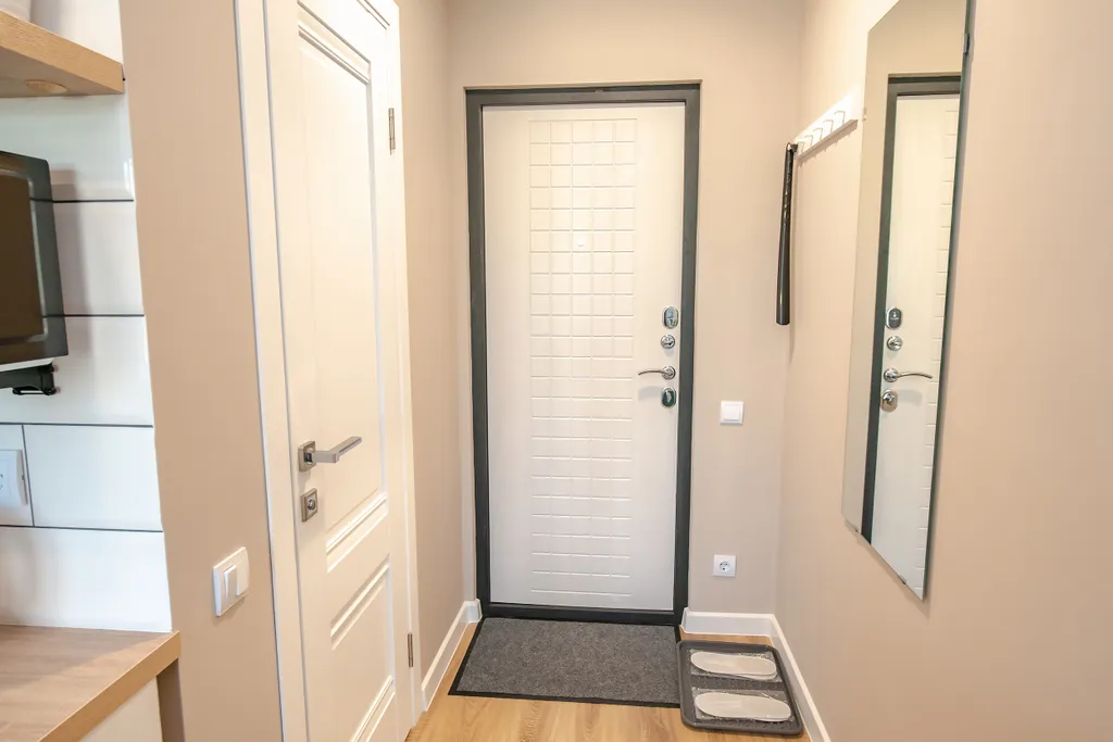 Стильная студия на первом этаже с видом на бухту Золотой рог